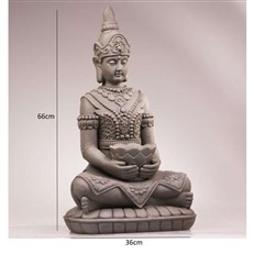 Kwan Yin Seated with Basket Ornamental Sculpture